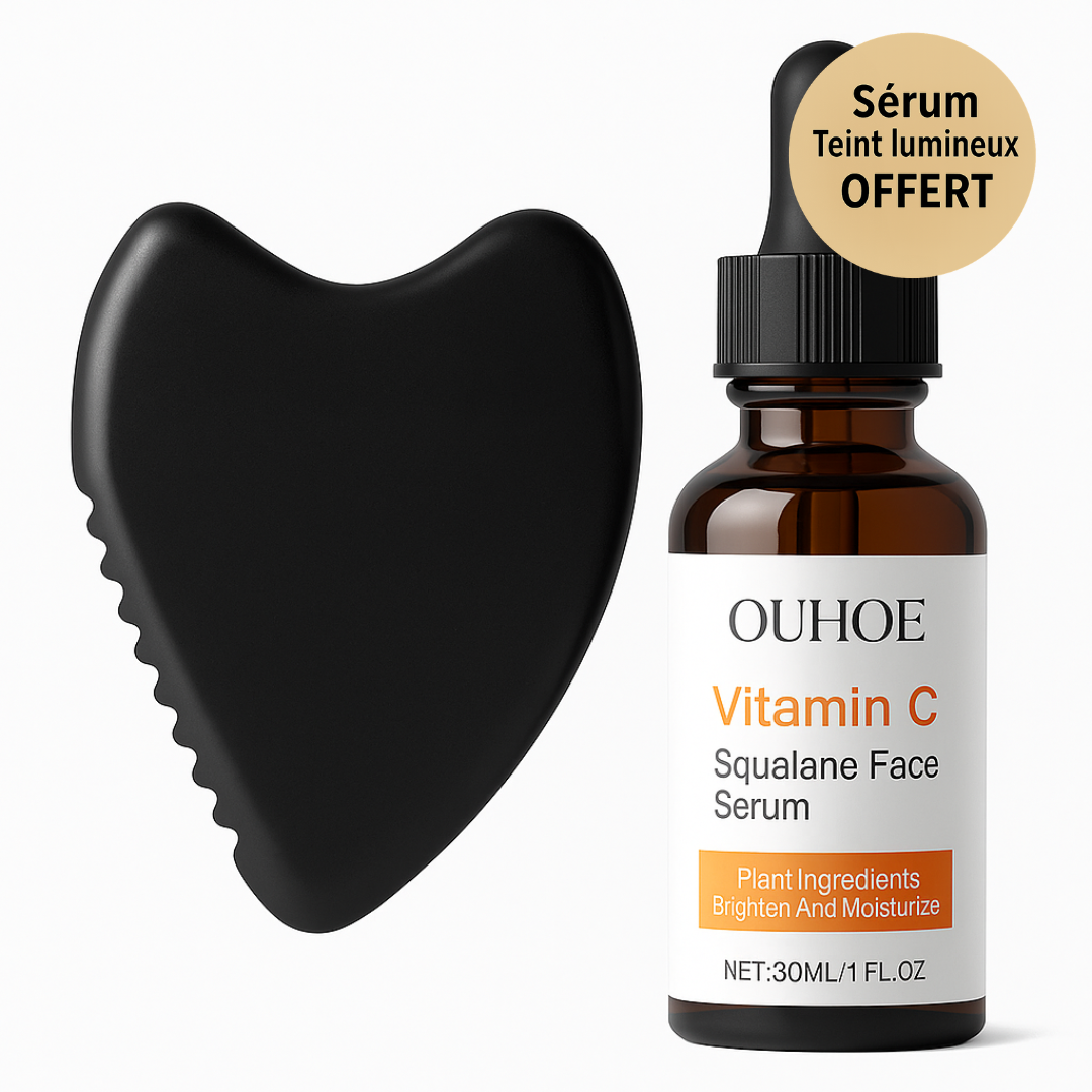 Le set lifting naturel Gua Sha et Serum Vitamine C